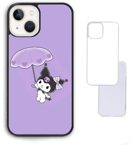 Purple Lilac Kuromi Villain My Hello Melody Y2K Aesthetic Personalised name custom iPhone SE 2020 6 7s 7 8 plus 11 X XS max XR 13 pro 12 mini Black Clear White Compatible Case Casing Hard Photo Image
