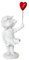 OXWIND Banksy Graffiti inspiriert - Mädchen mit Ballon Statue, 21 cm, hochwertig aus Harz gefertigt