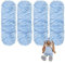 YINVA Chenille Wolle zum Häkeln 400g(4pcs×100g) Chenille Wolle Flauschige Wolle Velvet Weiche Plüschwolle Häkelwolle für Anfänger Dicke Wolle Zum Stricken-Hellblau