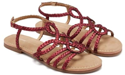 GIOSEPPO Damen Yakima Flache Sandale, Burgunderrot, 39 EU