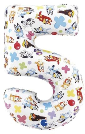 26In Bluey Number 5 Foil Balloon