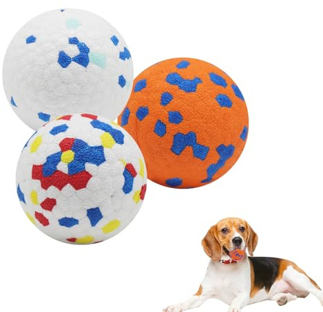KUIRUNRX® Hundeball, Interaktives Wasserspielzeug, Dauerhaftes Hundespielzeug für Aggressive Kauer, Hunde Ball für Große, Mittelgroße, Kleine Hunde und Welpen