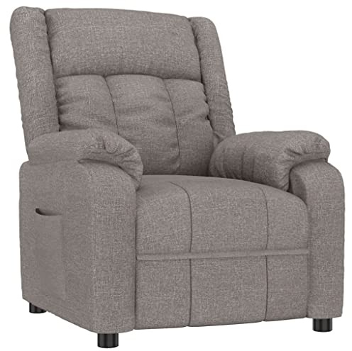 vidaXL Relaxsessel Taupe Stoff