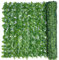 Treillis de jardin à feuilles artificielles – 2 x 2 m vert pour décoration extérieure/intérieure, clôture de balcon, fausses haies, panneau mural de jardin, amélioration du paysage de la maison