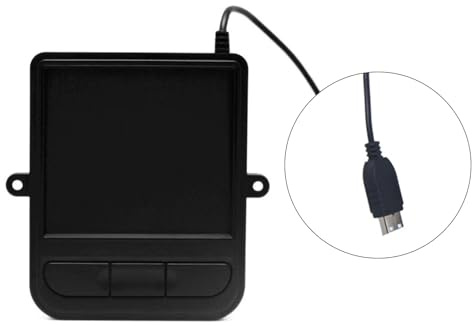 Zktfyshk Kompakter kabelgebundener USB-Touchpad, USB-kompatibel, industrieller Trackball mit ergonomischem Design für Laptop und Desktop-Benutzer