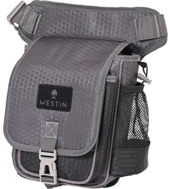 Westin W4 Stalker Bag 2 Boxes Medium Titanium Black Fishing Bag, Artificial Bait Bag, Bag for Artificial Bait, Bait Box, Bait Bag for Spin Fishing