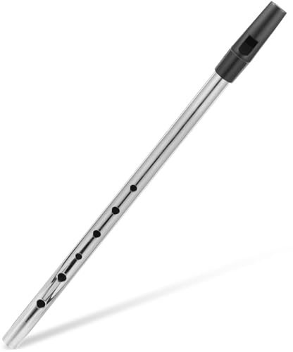 TOYANDONA C dur Irische Flöte Tin Whistle für Anfänger Leichte Metallpfeife mit Reinem Klang Tragbares Windinstrument für Musikunterricht und Freizeitspaß
