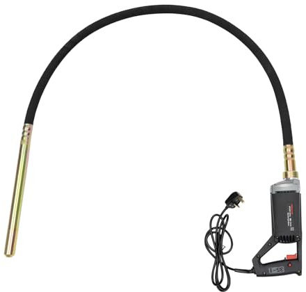 TCICOP Electric Concrete Poker 1Hp 4200RPM 1500W Handheld Concrete Vibrating Tool Electric Vibrating Motor Poker with Ventilation Holes, Suitable for Cement Pouring Operations