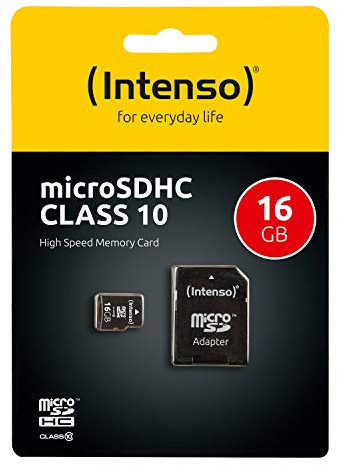 Intenso (16GB) Class 10 Micro SDHC Card with Adapter