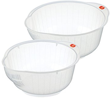 INOMATA Japanese Rice Washing Bowls Set of 2