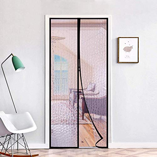 Rideau de porte magnétique à isolation thermique - avec fermeture automatique pour vous garder au chaud en hiver et au frais en été - pour une meilleure climatisation de chambre, cuisine