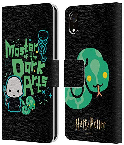 Head Case Designs Officially Licensed Harry Potter Voldemort Deathly Hallows I Leather Book Wallet Case Cover Compatible With Apple iPhone XR