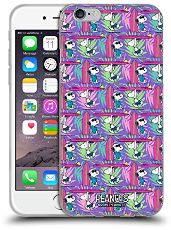 Head Case Designs Offiziell Offizielle Peanuts Surf Muster Snoopy Aloha Disco Soft Gel Handyhülle Hülle kompatibel mit Apple iPhone 6 / iPhone 6s