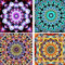 Ginfonr 5D Diamond Painting Diamante Pintura Mandala Flor Flor Arte Pintura Por Kits Numéricos Pintura De Taladro Completo Con Decoración De Pared De Diamantes Art 30 * 40 cm, 4Pack