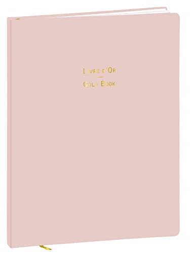 Quo Vadis - Collection : Pastel LIVRE OR 27 Blanc non ligné 21x27cm Rose