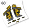 Fox 32 Fox 32 Rhythm 2021 Vinyl-Aufkleber (GO - Gold)