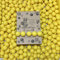 200 Bälle, Bio-Kunststoff Bällebad Bälle aus nachwachsenden Zuckerrohr - Rohstoffen, 6cm Ø, Kindergarten und Gewerbequalität -Gelb