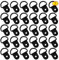 Yuehuabao 30pcs Anillo de Amarre Gancho Anclaje de Carga Resistentes con Anillo Ancla de Remolque en D, para Asegurar la Carga en Automóviles Remolques Kayaks Camiones y Barcos