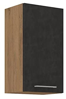 Vigo Hängeschrank 40 cm Eiche Lancelot Matera Grau Küchenzeile Küchenblock Küche
