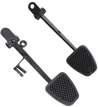 Akozon Bremspedale, 2 Stück Go Kart Brems- und Gaspedale Gaspedal Eisen Fußstütze für Go Kart UTV ATV Quad