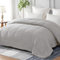 Yebeda Piumino per 4 stagioni, 220 x 240 cm,Trapunta in Microfibra, Piumone per Letto Matrimoniale, Traspirante e Super Morbido per Tutte le Stagioni, Grigio Chiaro