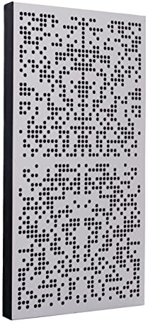 Bluetone Acoustics Binary AbFuser Akustikpaneele – Schalldämmung Akustikplatten – Akustik Absorber und Diffusor zum Heimkino, Studio, Wohnzimmer- Acoustic Panel (100x50x7cm, Silber)