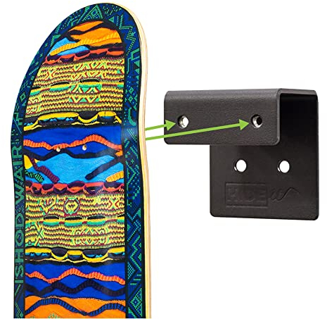 HIDEit Mounts Deck Mount – Stahl Skateboard Deck Display Wandhalterung – Skateboard Wandhalter für Skate Decks – Skate Deck Wandhalterung zum Präsentieren von Skateboard Decks – zum Patent angemeldet