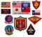 10 Stück Fernost Cruise United States Navy Maverick Applikation Patches Dust Devils VF-1 Tom Cat Naval Aviator Pilot Wings US Naval Aviator Embroidered Applikation Patch