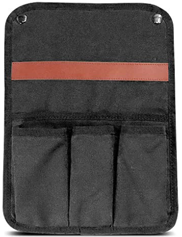 Campingstuhl Tasche Rocker Aufbewahrungstasche Lounger Befestigung Getränkehalter Picknick Organizer Reise Camper Outdoor Zubehör, Schwarz