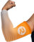 Raquex Manchons de compression pour bras - Lot de 2 manchons de compression antidérapants pour bras - Compression du bas et du haut du bras et du coude - 5 couleurs (orange, taille XL)