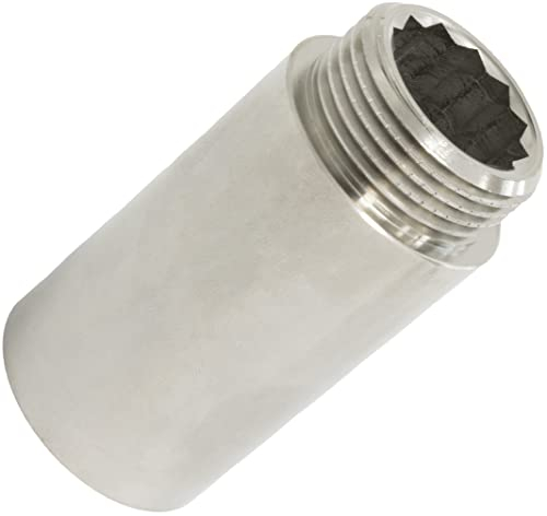 AERZETIX - C62103 - Verlängerung gerade verbindung zum einschrauben - gewinde männlich/weiblich 3/4 - länge 50 mm - aus metall - für wasserversorgungssystem