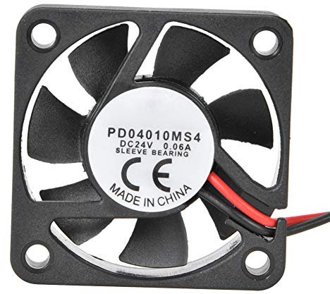 Motherboard Cooling Fan, 2Pcs Radiators Plastic 40x40x10mm Internal Components for Ender 3 pro DC24V 0.06A