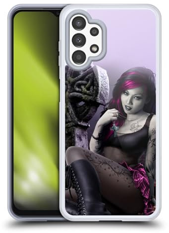 Head Case Designs Offizielle Tom Wood Vampir Mädchen Goth Fantasie Gel Handyhülle Hülle [Militärischer Schutzgrad] Kompatibel mit Samsung Galaxy A13 (2022)
