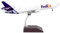 GeminiJets MD-11F FedEx N584FE 1:200 Modellino di aereo per adulti e appassionati di modello, bianco, scala 1:200, realistico, hobbisti, unisex, 31 cm x 26 cm x 9 cm, 1 pezzo, manuale e adulto