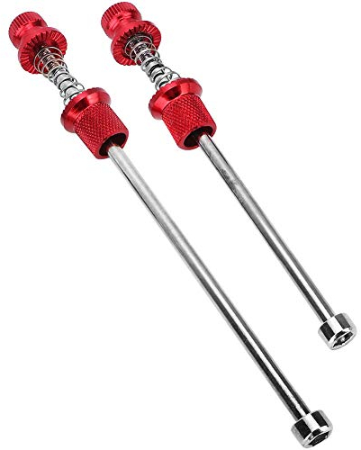 Skewer Wheel Skewers 200Mm Aluminum Alloy Aluminum Alloy Road Anti Theft Quick Release Skewers Wheels Locking Security (Red) (Red)