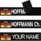 Patch Deutschland Klett Namensschilder für Kleidung Klett Patch personalisiert | Patch Klett Militär Namensschild Klett Militär Rucksack Deutschland Flagge | 125x25mm