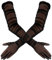Yolev Damen Tüll Handschuhe Lange Schwarze Spitze Transparente Handschuhe Retro Ellbogenlänge Partyhandschuhe Damen Oper Halloween Teeparty Kostüm Zubehör