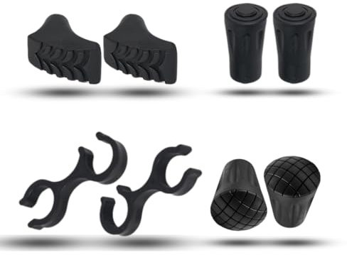 8PCS Pack Repuestos para Bastones de Trekking, Puntas para Palos de Senderismo, Accesorios para Bastones de Trekking de montaña, Puntas para Bastones aptas para Distintas Superficies