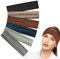 MHDUYEG Haarband 6 Stück, Damen und Herren, Elastisches Haarband, Baumwolle, Anwendbar für Sport, Laufen, Gym, Yoga, Makeup