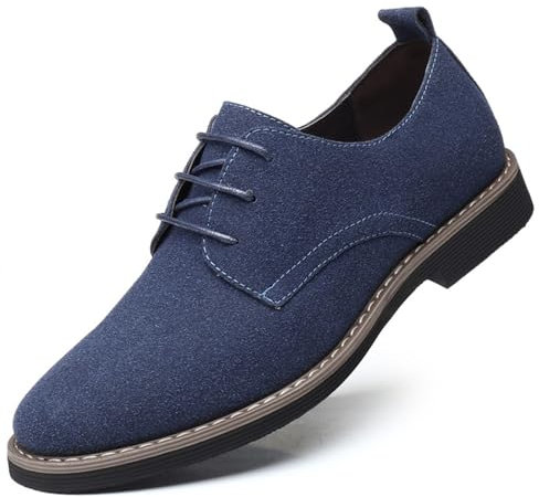 Zapatos de Vestir Ligeros para Hombre de Moda, Mocasines y Zapatos sin Cordones para Hombre de Ajuste Relajado, Zapatos de Vestir Casuales para Hombres, Zapatos de Vestir de Cuero con Cordones (Color