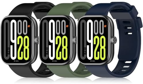 RenSheng 3 Pezzi Compatibile per Xiaomi Smart Band 9 Pro/Redmi Watch 5 Cinturini, Braccialetto Sportivo in Silicone Morbido e Traspirante Cinturino Redmi Watch 5 Braccialetti Intercambiabili Cinturino