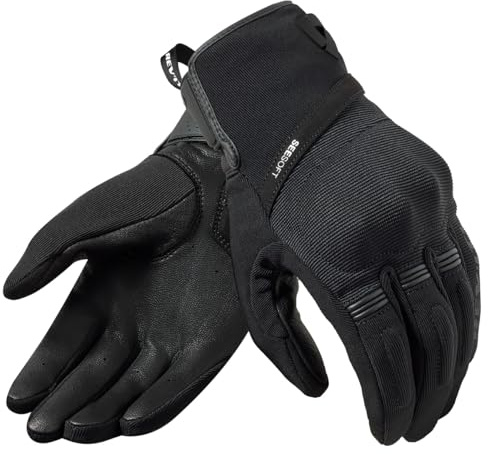 REV'IT! Revit Mosca 2 Motorrad Handschuhe, schwarz, XL | Stretch-Einsätze