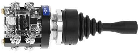 Yctze Universal 4NO Federrücklauf-Momentan-4-Positionen-12-V-Joystick-Schalter, Ideal für HKAI-41Z04-Ersatz, 4-Wege-Joystick-Schalter 12 V und 24 V, 2-Wege-Joystick