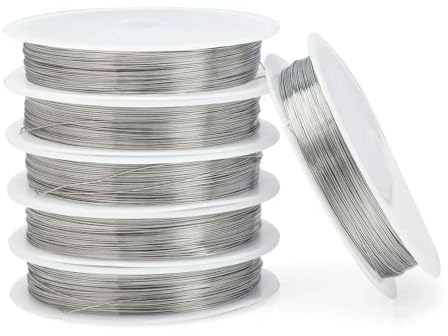 20,22,24,28 Gauge 304 Edelstahldraht, Basteldraht, Formdraht für die Schmuckherstellung, 0,3 mm (30 Gauge), 20 m