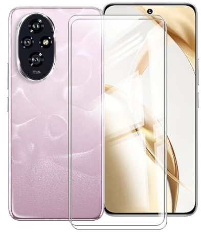 KJYFOANI Verre Trempé pour Honor 200 (6.70), [2 Pièces] Film Protection Ecran en Verre trempé, HD Anti Rayures, sans Bulles, pour Honor 200 Vitre Protection.