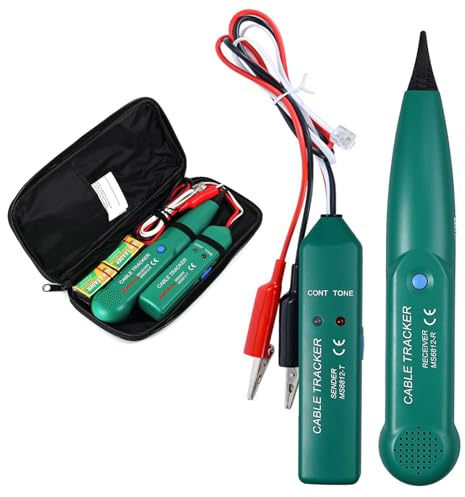 Cable Tracker,Kabelbruch Suchgerät,Kabelsucher,Mähroboter Multifunctiona Cable Checker Wire Cable Tester für Netzwerk Wartung Collation,Kontinuitätsprüfung LAN Netzwerkkabel Tester,Telefonleitungstest