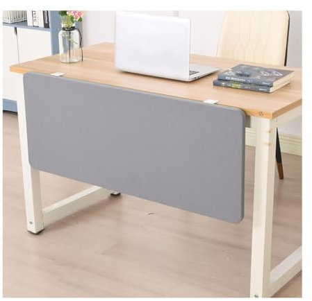 Sichtschutzteiler für den Schreibtisch, Schalldichte Trennwände, Sichtschutz für unter dem Tisch, Sichtschutzplatten für Studenten und Büroteiler (grau, 120 x 40 cm)