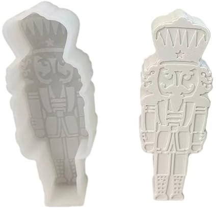 Meiliyizu Silikon-Kerzenform, Nussknacker-Form, Silikon-Kerzenformen für Kerzen, Seife, Gips, Dekorationen, Heimdekoration, Epoxidharz-Silikonformen