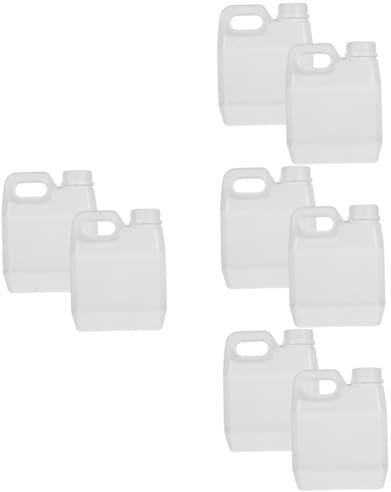 Gatuida 8 Pièces Baril En Plastique Cruche De Vinaigre Bouteille De Réfrigérateur Bidon D'huile Automobile Carafe Distributrice De Boissons Cruche De Transport D'eau Colle Cristal Blanche