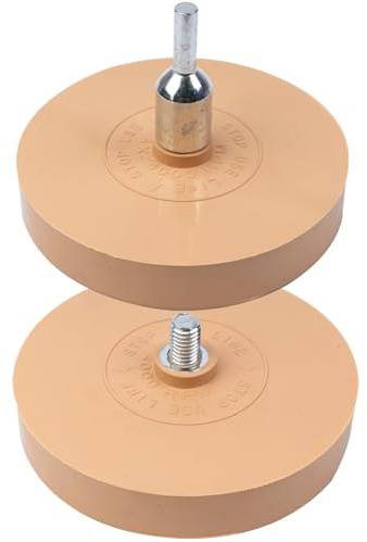 Hsthe Sea Set di detergenti per Vernice per Auto in 2 Pezzi con Adattatore per Trapano rimuove efficacemente Adesivi, Grafica, gessati e Decalcomanie dalle superfici dell'auto, 88 mm/3,5 Pollici